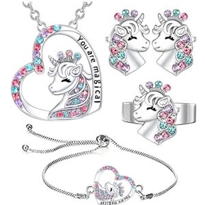 ✨️Free With A Bundle Of 2 Or More Item's✨️Girl's Unicorn Jelewry Set